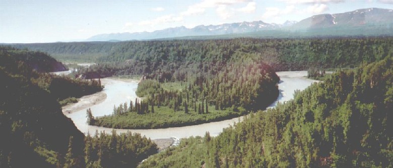 Alaska Railroad train journey north to Denali